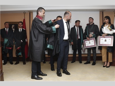 16 STAJYER AVUKATIMIZ CÜBBE GİYİDİ
