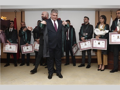 16 STAJYER AVUKATIMIZ CÜBBE GİYİDİ