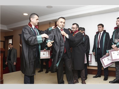 16 STAJYER AVUKATIMIZ CÜBBE GİYİDİ