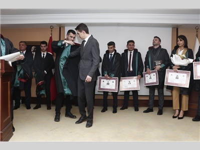 16 STAJYER AVUKATIMIZ CÜBBE GİYİDİ
