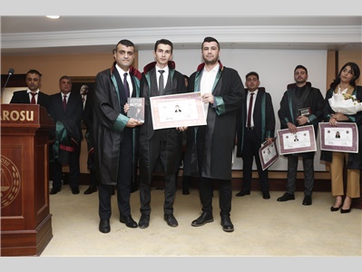 16 STAJYER AVUKATIMIZ CÜBBE GİYİDİ