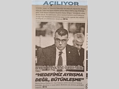 Baro Başkanımız Av. Gazi Özdemir,  Milli Dayanışma, Kardeşlik ve Demokrasi Komisyonu Toplantısına katıldı