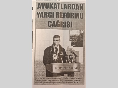 Mersin Barosu 2025-2026 Adli Yıl Açılış Töreni düzenledi