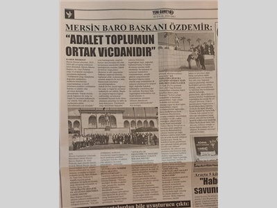 Mersin Barosu 2025-2026 Adli Yıl Açılış Töreni düzenledi