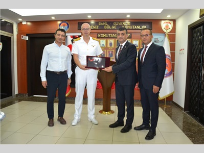 BARO YÖNETİMİNDEN, SAHİL GÜVENLİK AKDENİZ BÖLGE KOMUTANI TUĞAMİRAL GÖKMEN GÜCÜYEN’E ZİYARET
