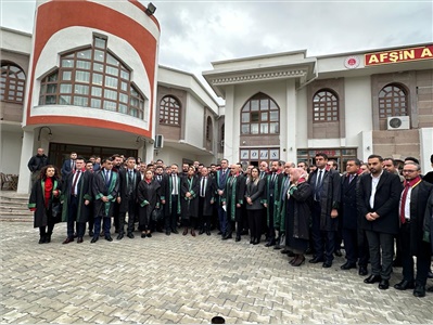 BARO BAŞKANLARIMIZ, “AV. AYHAN ÖZDEMİR’E ADALET” İÇİN AFŞİN ADLİYESİ’NDE