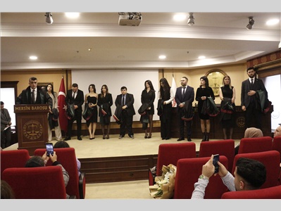 12 STAJYER AVUKATIMIZ CÜBBE GİYDİ