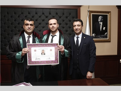12 STAJYER AVUKATIMIZ CÜBBE GİYDİ