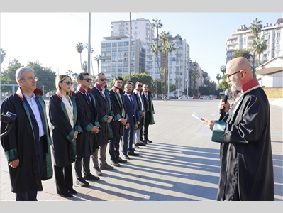 MERSİN BAROSU’NUN KURULUŞUNUN 99 YILI NEDENİYLE TÖREN DÜZENLENDİ