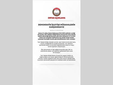 BAROLAR ORTAK AÇIKLAMA YAPTI