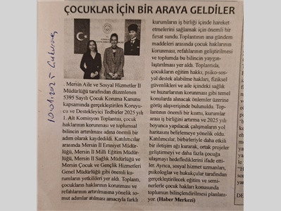 Çocuklar içi bir araya geldiler