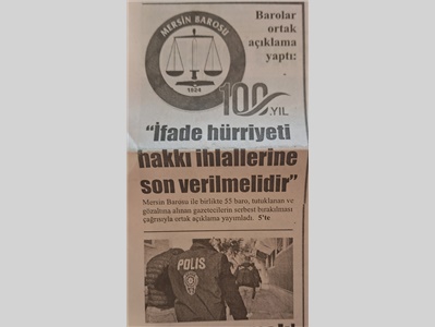 Barolar tutuklu gazetecilerin serbest bırakılması çağrısı yaptı