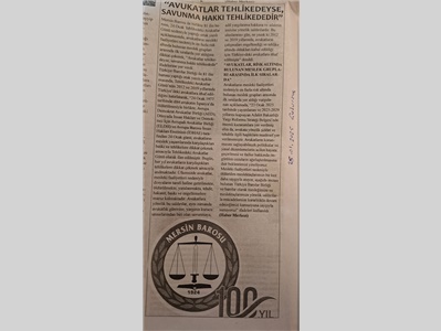Uluslararası Tehlikedeki Avukatlar Günü basın açıklaması
