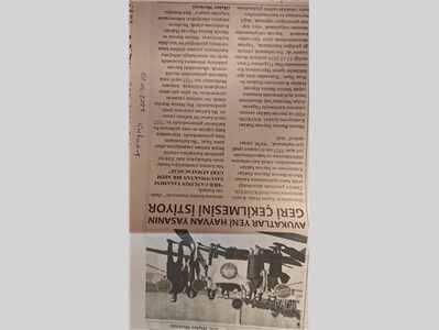 Hayvan Hakları Komisyonumuzdan katliam yasasına tepki