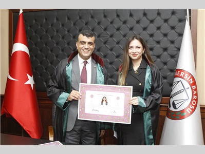 20 STAJYER AVUKATIMIZ CÜBBE GİYDİ