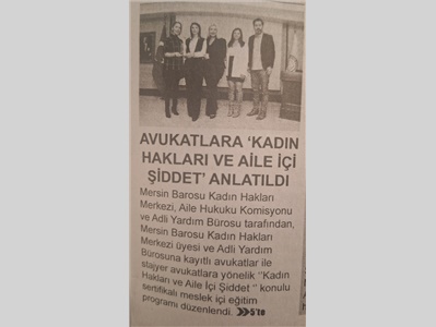 Avukatlara , " Kadın Hakları ve Aile İçi Şiddet " konulu seminer düzenlendi