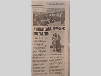 Navlun Sözleşmeleri konulu seminer düzenlendi