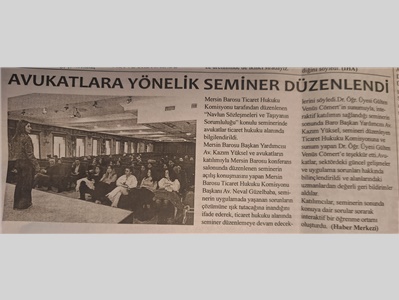 Navlun Sözleşmeleri konulu seminer düzenlendi