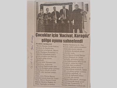 Çocuklar için " Hacivat - Karagöz " gölge oyunu sahnelendi