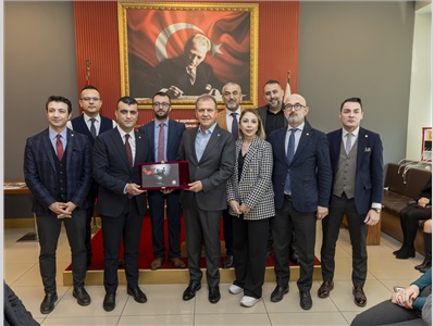 MERSİN BÜYÜKŞEHİR BELEDİYE BAŞKANI SAYIN VAHAP SEÇER BAROMUZU ZİYARET ETTİ