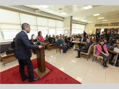 MERSİN BÜYÜKŞEHİR BELEDİYE BAŞKANI SAYIN VAHAP SEÇER BAROMUZU ZİYARET ETTİ