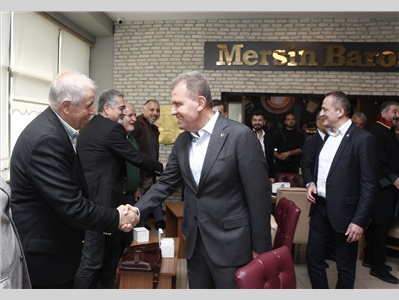 MERSİN BÜYÜKŞEHİR BELEDİYE BAŞKANI SAYIN VAHAP SEÇER BAROMUZU ZİYARET ETTİ