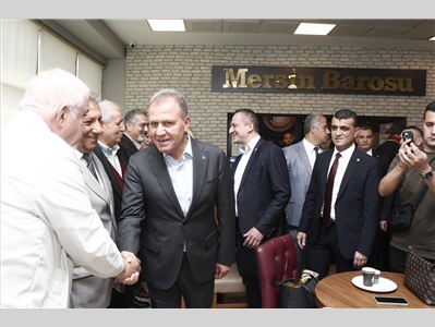 MERSİN BÜYÜKŞEHİR BELEDİYE BAŞKANI SAYIN VAHAP SEÇER BAROMUZU ZİYARET ETTİ