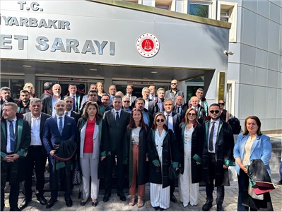 BARO YÖNETİMİMİZ,  AV. TAHİR ELÇİ  '  NİN KARAR DURUŞMASINA KATILDI