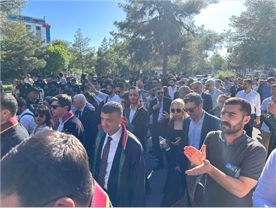 BARO YÖNETİMİMİZ,  AV. TAHİR ELÇİ  '  NİN KARAR DURUŞMASINA KATILDI