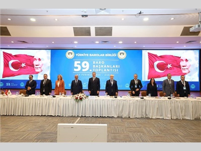 59. BARO BAŞKANLARI TOPLANTISI YAPILDI