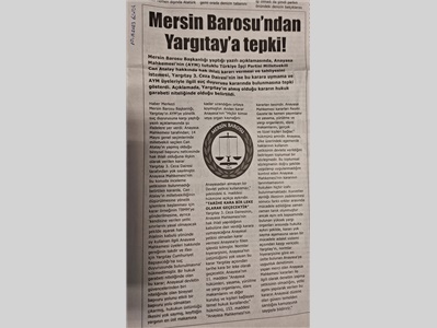 Baromuzdan Yargıtay kararına tepki