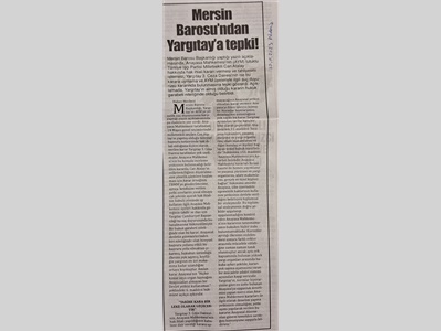Baromuzdan Yargıtay kararına tepki