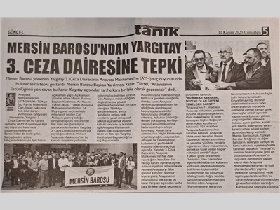 Baromuzdan Yargıtay kararına tepki