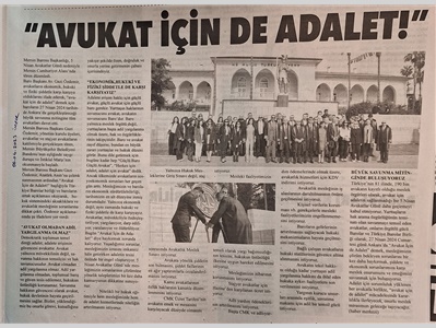 5 Nisan Avukatlar Günü basın açıklaması