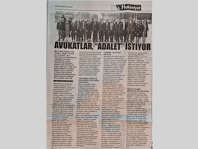 5 Nisan Avukatlar Günü basın açıklaması