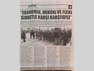 5 Nisan Avukatlar Günü basın açıklaması