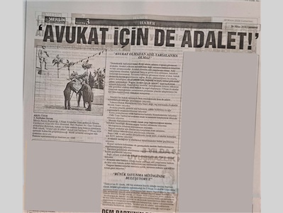 5 Nisan Avukatlar Günü basın açıklaması