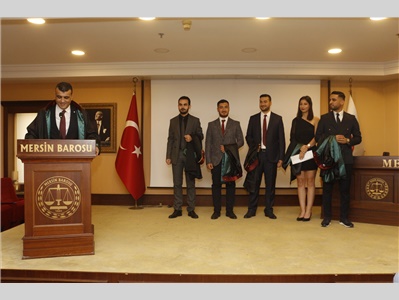 5 STAJYER AVUKATIMIZ CÜBBE GİYDİ
