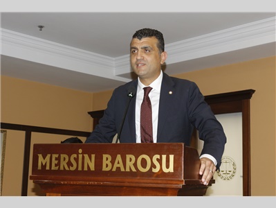 MERSİN BAROSU STAJ EĞİTİM MERKEZİ 2023-2024 YILI EĞİTİM DÖNEMİ AÇILIŞ DERSİ YAPILDI