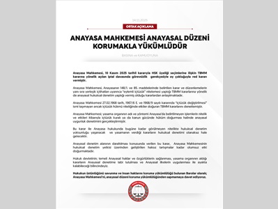 26 BARODAN ORTAK AÇIKLAMA