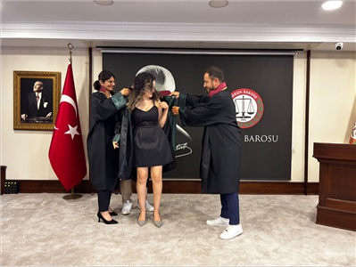 STAJYER AVUKATLARIMIZIN CÜBBE GİYME HEYECANI