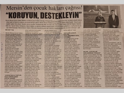 Dünya Çocuk Hakları Günü basın açıklaması