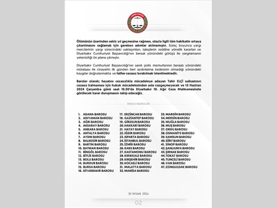 BAROLAR ORTAK AÇIKLAMA YAPTI