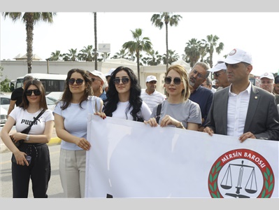 MERSİN BAROSU 1 MAYISTA ALANDAYDI