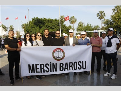 MERSİN BAROSU 1 MAYISTA ALANDAYDI