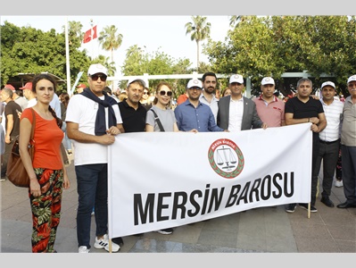 MERSİN BAROSU 1 MAYISTA ALANDAYDI
