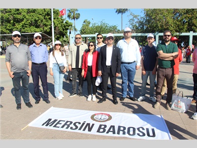 MERSİN BAROSU 1 MAYIS’TA ALANDAYDI