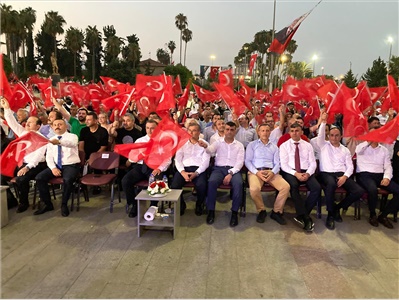 BARO BAŞKANIMIZ AV. GAZİ ÖZDEMİR, 15 TEMMUZ ANMA ETKİNLİKLERİNE KATILDI