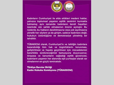 CUMHURİYET VE LAİKLİK, KADIN HAKLARININ GÜVENCESİDİR