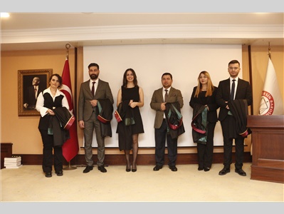 6 STAJYER AVUKATIMIZ, AVUKATLIK RUHSATNAMESİNİ ALDI